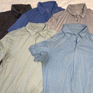 George Men's Polo Shirt Set - Blue, Gray, Black